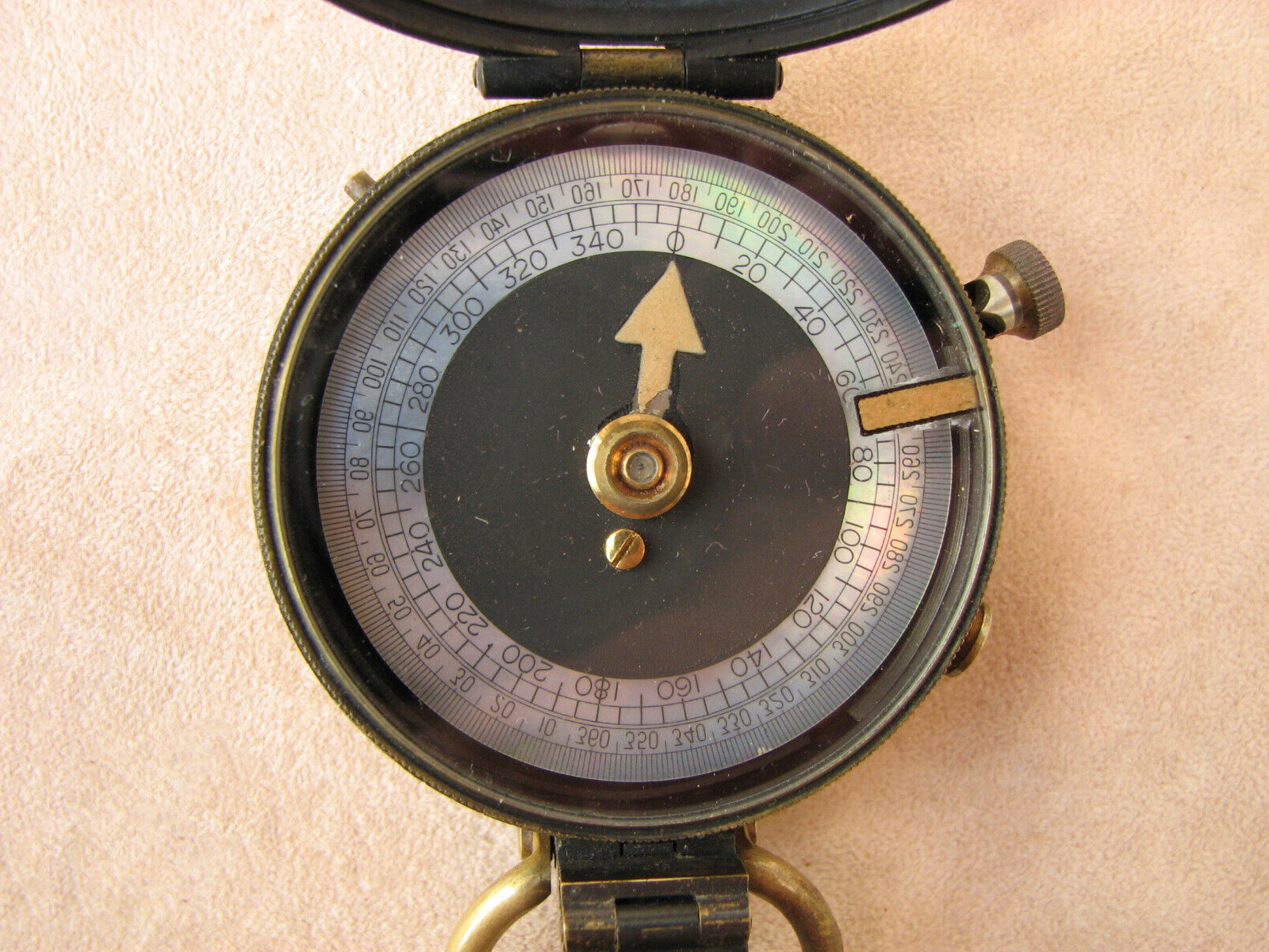 1916 Cruchon & Emons WW1 British Army Verners MK VII pocket compass with case